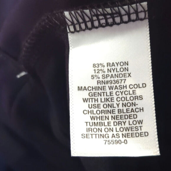 Liz Claiborne Black Pleated Skirt Women’s Size 10 Zipper Back Career Skirt NWT - Picture 8 of 12